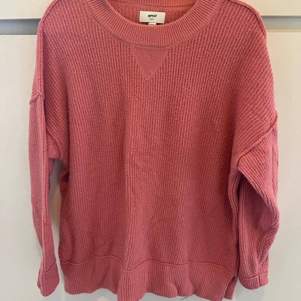 Aerie Coral/Pink Oversized Sweater for Women